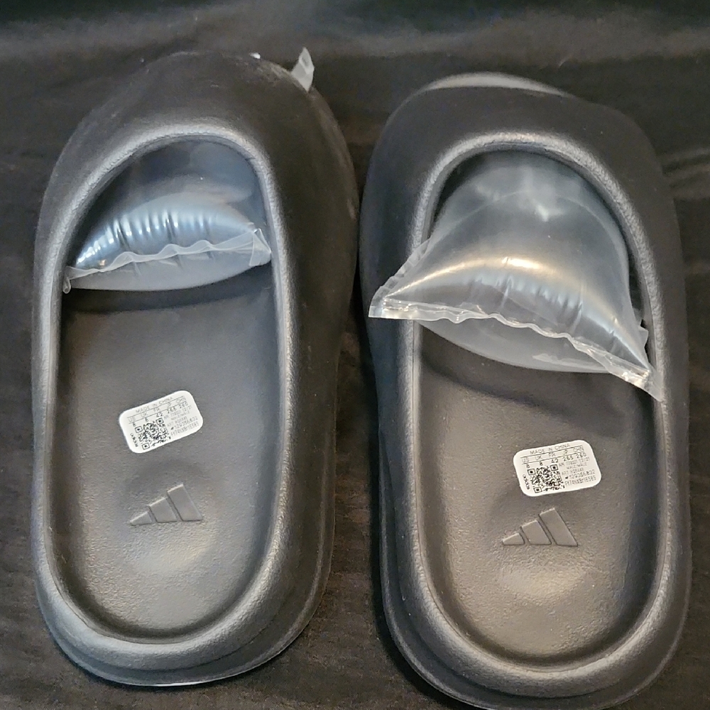 Adidas Black Comfort Slides